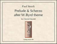 Prelude And Scherzo after W.Byrd theme Clarinet Quartet cover